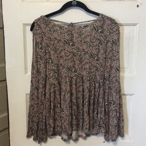 American Eagle Reversible Cold Shoulder Top